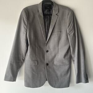 H&M Men’s Slim Fit Grey Blazer Jacket Size Medium 42R